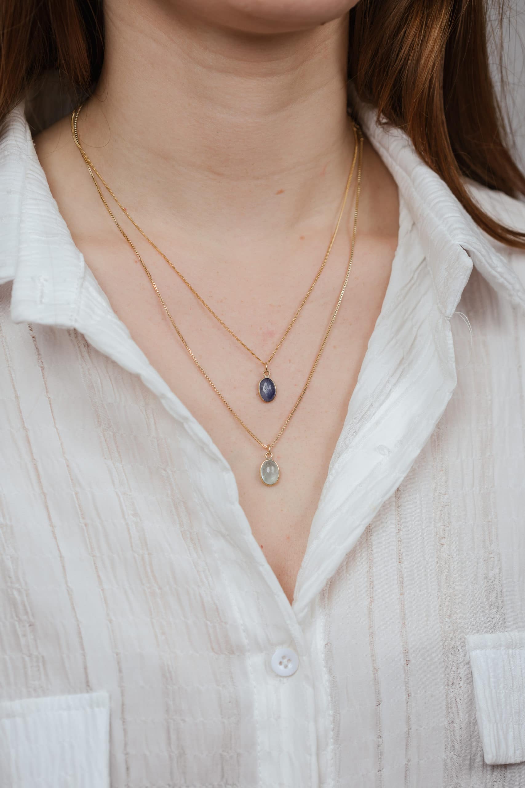AQUA GOLD NECKLACE
