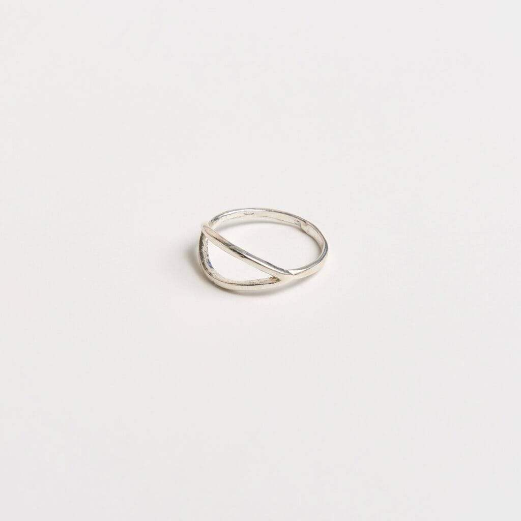 RUBY SILVER RING