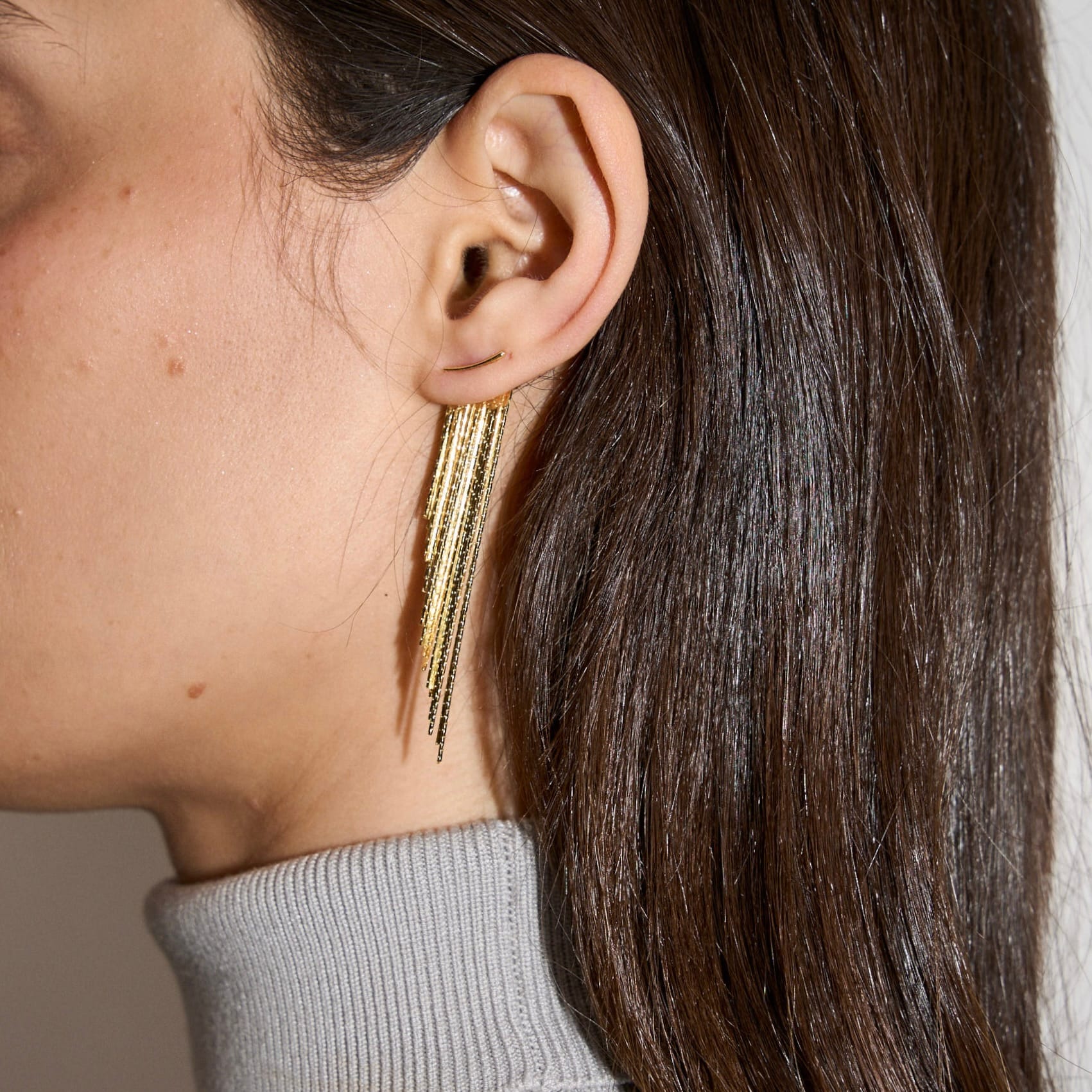 GOLD WATERFALL EARRINGS
