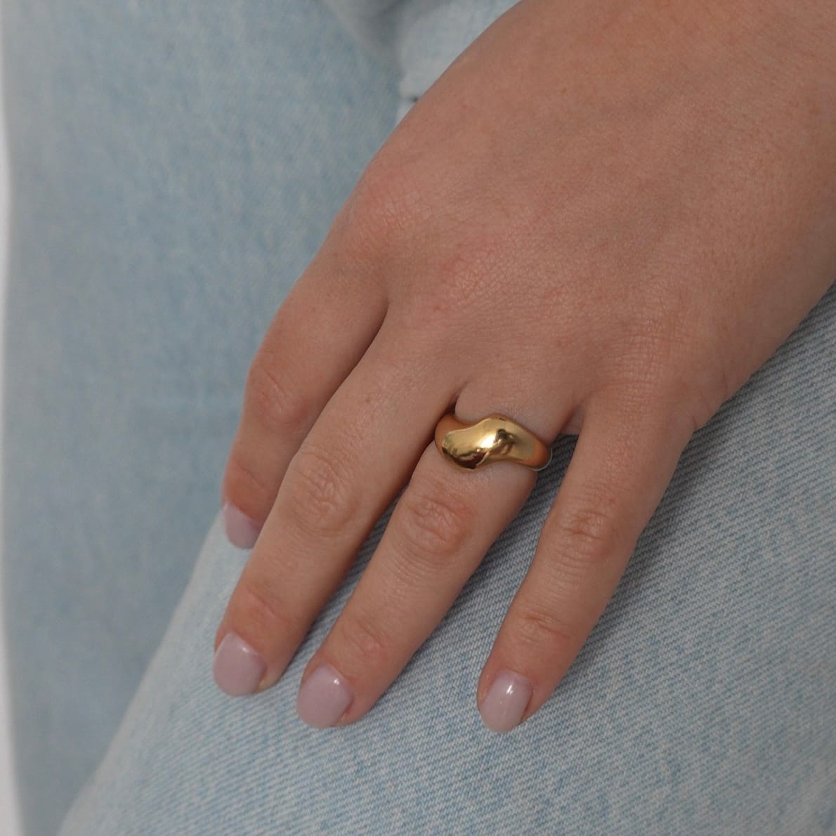 WAVE GOLD RING