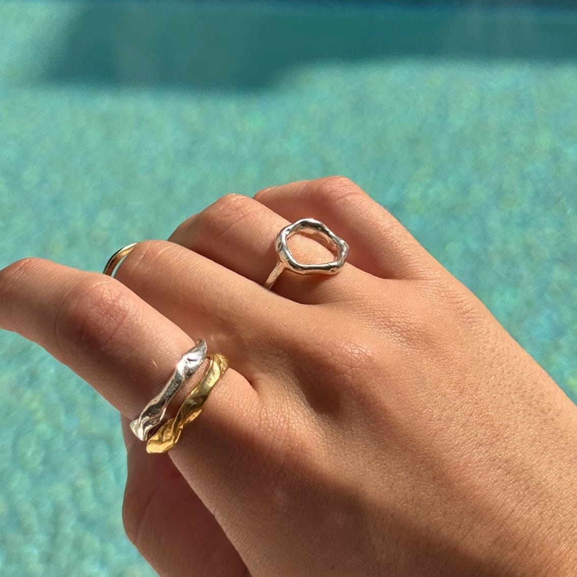 LUNA SILVER RING