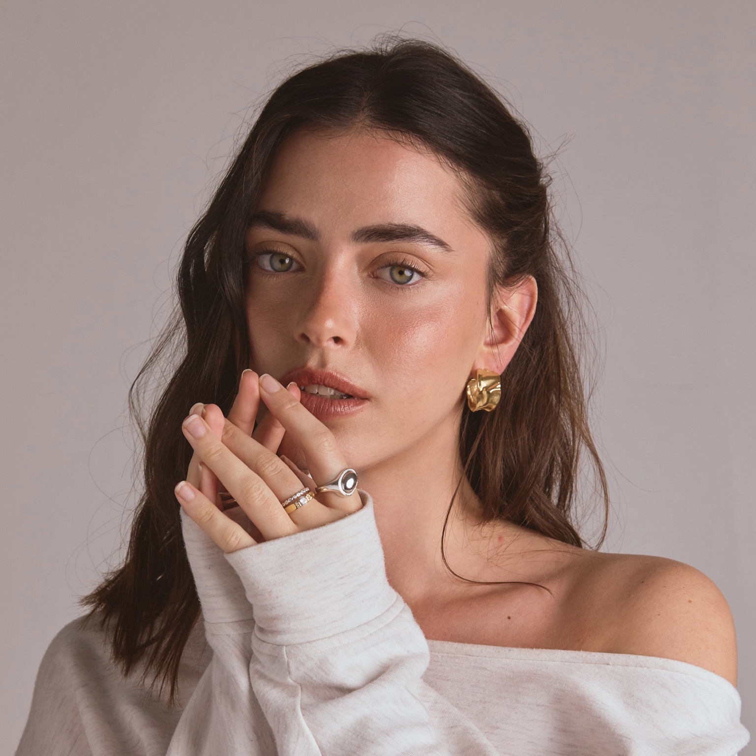 AMIT GOLD EARRINGS